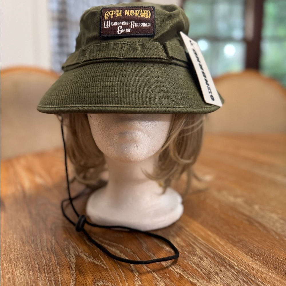 6th NBRHD Olive Green Bucket Hat with Patch